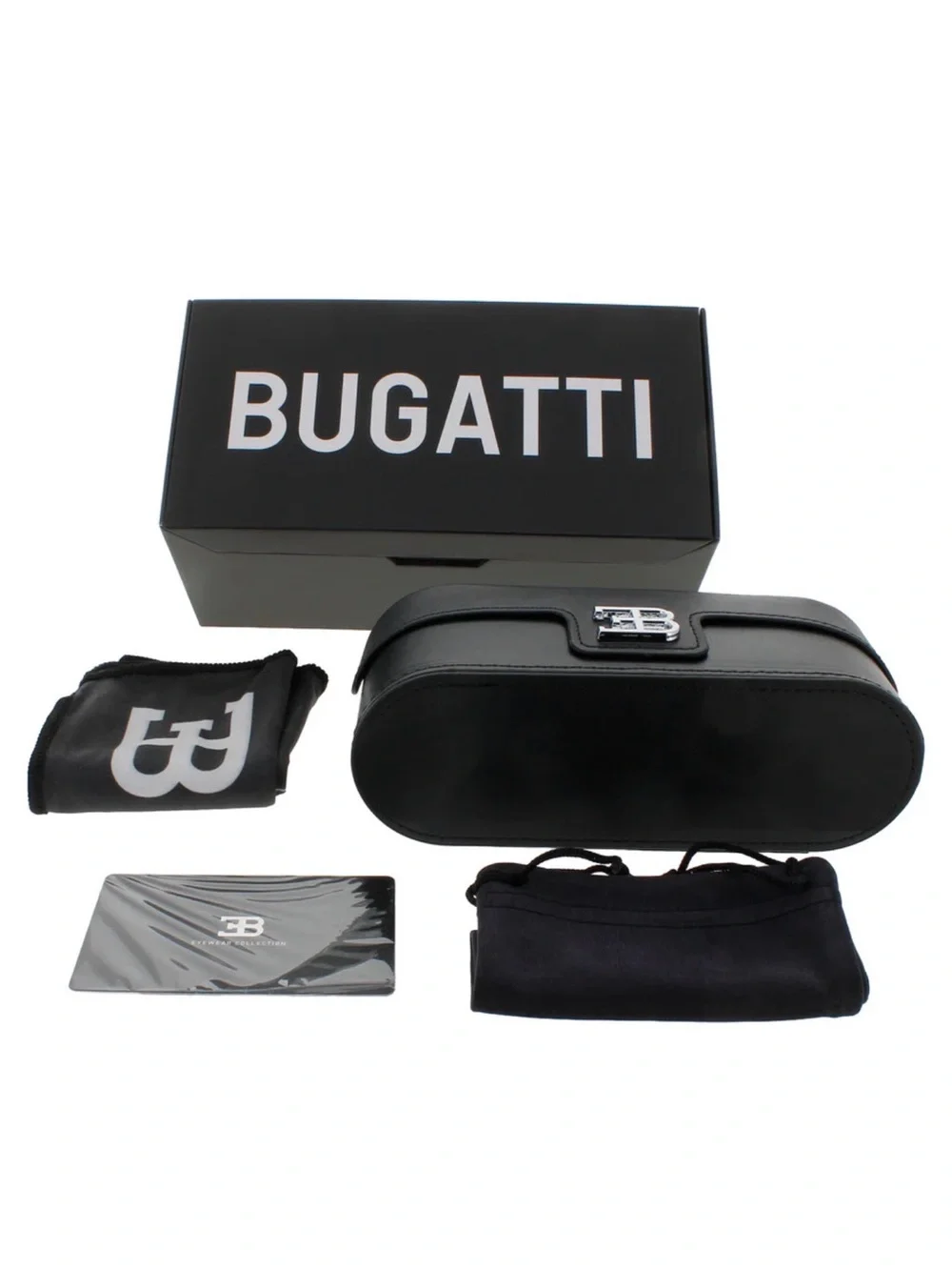 New Bugatti 47-Car Tortoiseshell Round Sunglasses - Brown Lenses Authentic